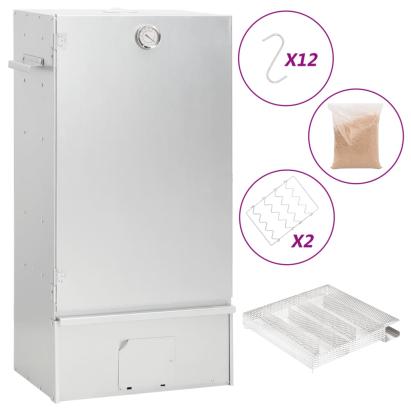 Afumătoare cuptor/grătar, generator fum rece, oțel galvanizat GartenMobel Dekor