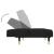 Set canapea 2 piese, negru, catifea GartenMobel Dekor