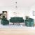 Set de canapele cu perne, 3 piese, verde închis, catifea GartenMobel Dekor