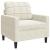Set de canapele cu perne, 3 piese, crem, catifea GartenMobel Dekor