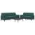 Set de canapele cu perne, 2 piese, verde închis, catifea GartenMobel Dekor