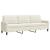 Set de canapele cu perne, 2 piese, crem, catifea GartenMobel Dekor