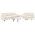 Set de canapele cu perne, 2 piese, crem, catifea GartenMobel Dekor
