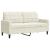 Set de canapele cu perne, 2 piese, crem, catifea GartenMobel Dekor