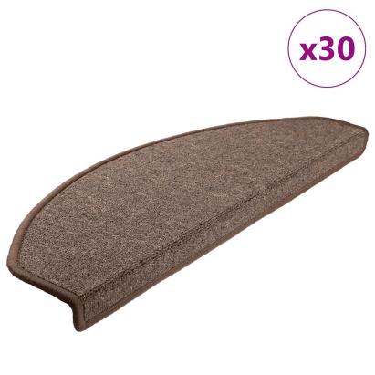 Covorașe scară 30 buc cafea maro 65x24x4 cm GartenMobel Dekor