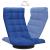 Scaun de podea pivotant, albastru, material textil GartenMobel Dekor