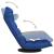 Scaun de podea pivotant, albastru, material textil GartenMobel Dekor
