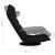 Scaun de podea pivotant, negru, material textil GartenMobel Dekor
