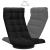 Scaun de podea pivotant, negru, material textil GartenMobel Dekor