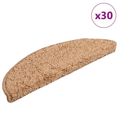 Covorașe scară 30 buc Bej 56x17x3 cm GartenMobel Dekor