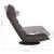 Scaun de podea pivotant, gri taupe, material textil GartenMobel Dekor