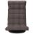 Scaun de podea pivotant, gri taupe, material textil GartenMobel Dekor