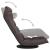Scaun de podea pivotant, gri taupe, material textil GartenMobel Dekor