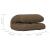Scaun de podea pliabil, maro, material textil GartenMobel Dekor