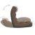 Scaun de podea pliabil, maro, material textil GartenMobel Dekor