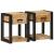 Noptiere 2 buc 40x35x50 cm lemn masiv de mango GartenMobel Dekor