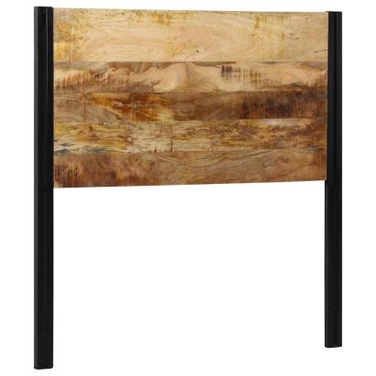 Tăblie de pat 100 cm lemn masiv de mango și fier GartenMobel Dekor