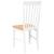 Scaune de sufragerie 2 buc Cauciuc din lemn masiv alb GartenMobel Dekor