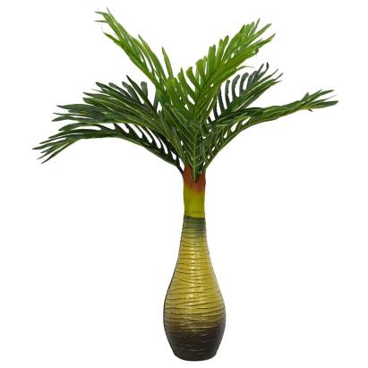 Plantă artificială de palmier 9 frunze 70 cm verde GartenMobel Dekor