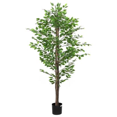 Plantă Ficus artificială 1260 frunze 200 cm verde GartenMobel Dekor