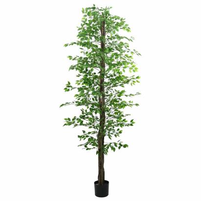 Planta Ficus artificială 2016 Frunze 300 cm Verde GartenMobel Dekor