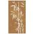 Decorație perete de grădină 105x55 cm design bambus oțel Corten GartenMobel Dekor