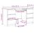 Birou de scris, stejar artizanal, 140x50x77 cm, lemn prelucrat GartenMobel Dekor