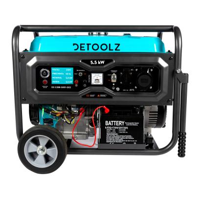 Generator Detoolz 5.5kW 2P230 B4T pornire electrica 25L cu roti G02 FarmGarden AgroTrade