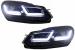 Faruri Osram LED Negre LEDriving Semnal Dinamic si Grila Centrala VW Golf 6 VI (2008-2012) R20 Design Performance AutoTuning