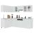 Set dulapuri de bucătărie, 11 piese, alb, PAL GartenMobel Dekor