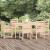 Set cu masă de grădină, 7 piese, lemn masiv de pin GartenMobel Dekor