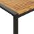 Masă grădină picioare formă de U 140x80x75 cm lemn masiv acacia GartenMobel Dekor