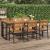 Masă grădină picioare formă de U 200x90x75 cm lemn masiv acacia GartenMobel Dekor