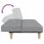 Canapea extensibilă cu taburet, 2 locuri, gri deschis, textil GartenMobel Dekor