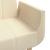 Canapea extensibilă cu 2 locuri, 2 perne, crem, textil GartenMobel Dekor