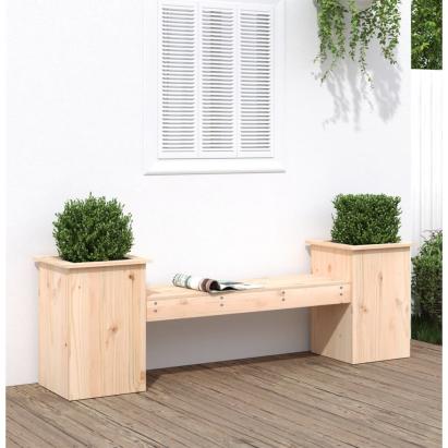 Jardinieră bancă, 184,5x39,5x56,5 cm, lemn masiv de pin GartenMobel Dekor