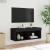 Comodă TV cu lumini LED, negru, 80x30x30 cm GartenMobel Dekor