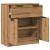 Dulap, stejar artizanal, 60x30x70 cm, lemn prelucrat GartenMobel Dekor