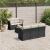 Set mobilier de grădină cu perne, 6 piese, negru, poliratan GartenMobel Dekor