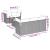 Set mobilier de grădină cu perne, 6 piese, negru, poliratan GartenMobel Dekor