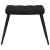 Scaun de relaxare cu taburet, negru, textil GartenMobel Dekor