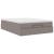 Cadru de pat otoman cu saltea Taupe 140x200cm Material GartenMobel Dekor