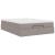 Cadru de pat otoman cu saltea Taupe 140x200cm Material GartenMobel Dekor
