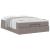 Cadru de pat otoman cu saltea Taupe 140x200cm Material GartenMobel Dekor