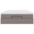 Cadru de pat otoman cu saltea Taupe 140x200cm Material GartenMobel Dekor