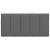 Pernă pentru tăblie de pat, gri închis, 100 cm, material textil GartenMobel Dekor