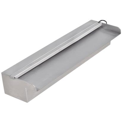 Fântână piscină dreptunghiulară LED-uri 45 cm oțel inoxidabil GartenMobel Dekor
