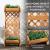 Jardiniera decorativa cu suport pentru plante cataratoare, lemn, 2 nivele, tip butoi, 45x35x112 cm GartenVIP DiyLine