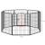 Tarc/cusca modulara pentru caini, pisici, metal, pentru interior si exterior, diferite forme, pliabil, negru, 240x79x100 cm GartenVIP DiyLine