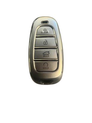 Husa Cheie Hyundai Tucson, 2022-2024, Smartkey, 4 Butoane, Tpu, Silver AutoProtect KeyCars